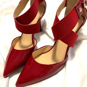 Liz Claiborne Red Heels NWOT